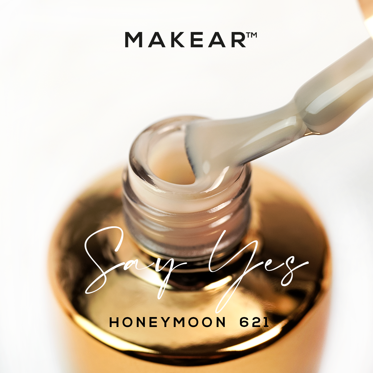 621 Hybride nagellak Makear 8 ml - Afbeelding 4