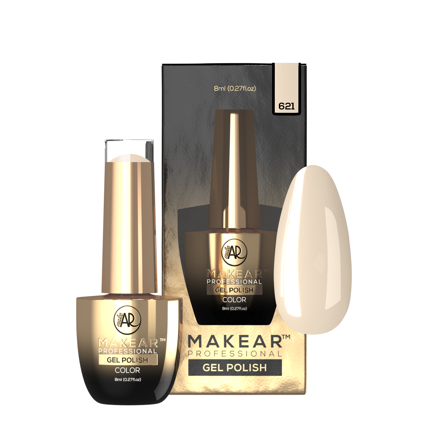 621 Hybride nagellak Makear 8 ml - Afbeelding 5