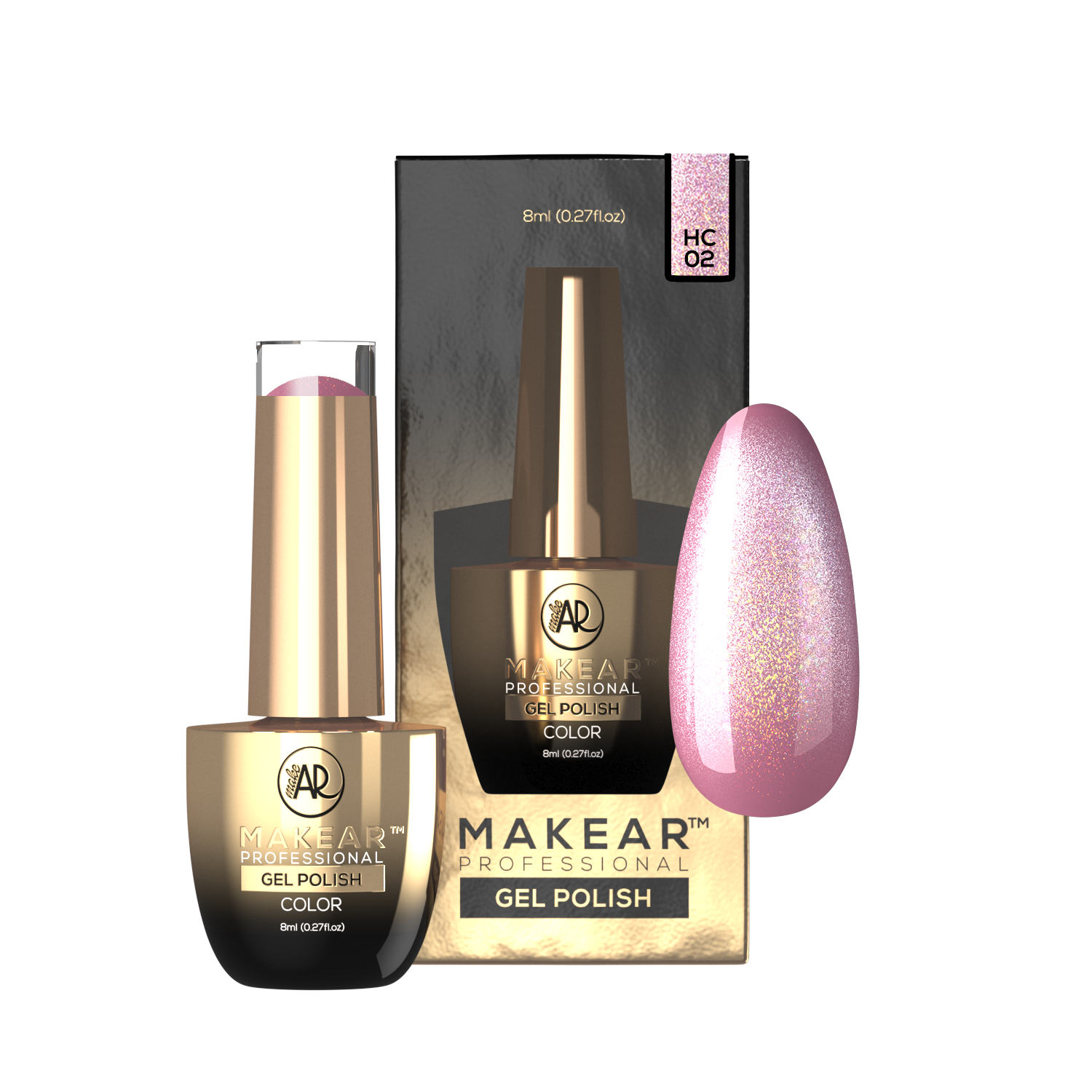 HC02 Lakier Hybrydowy Makear 8 ml