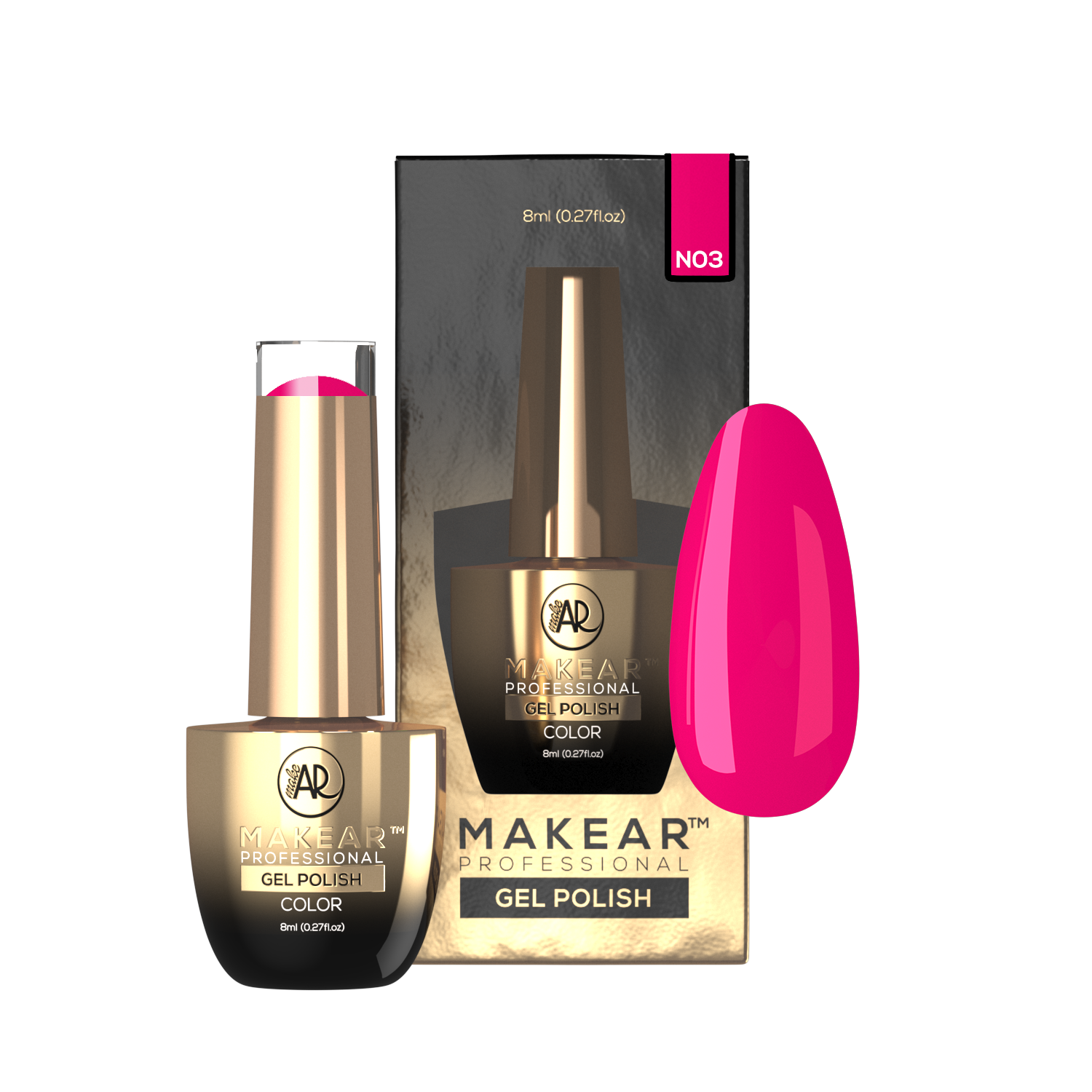 N03 Lakier hybrydowy Makear 8 ml
