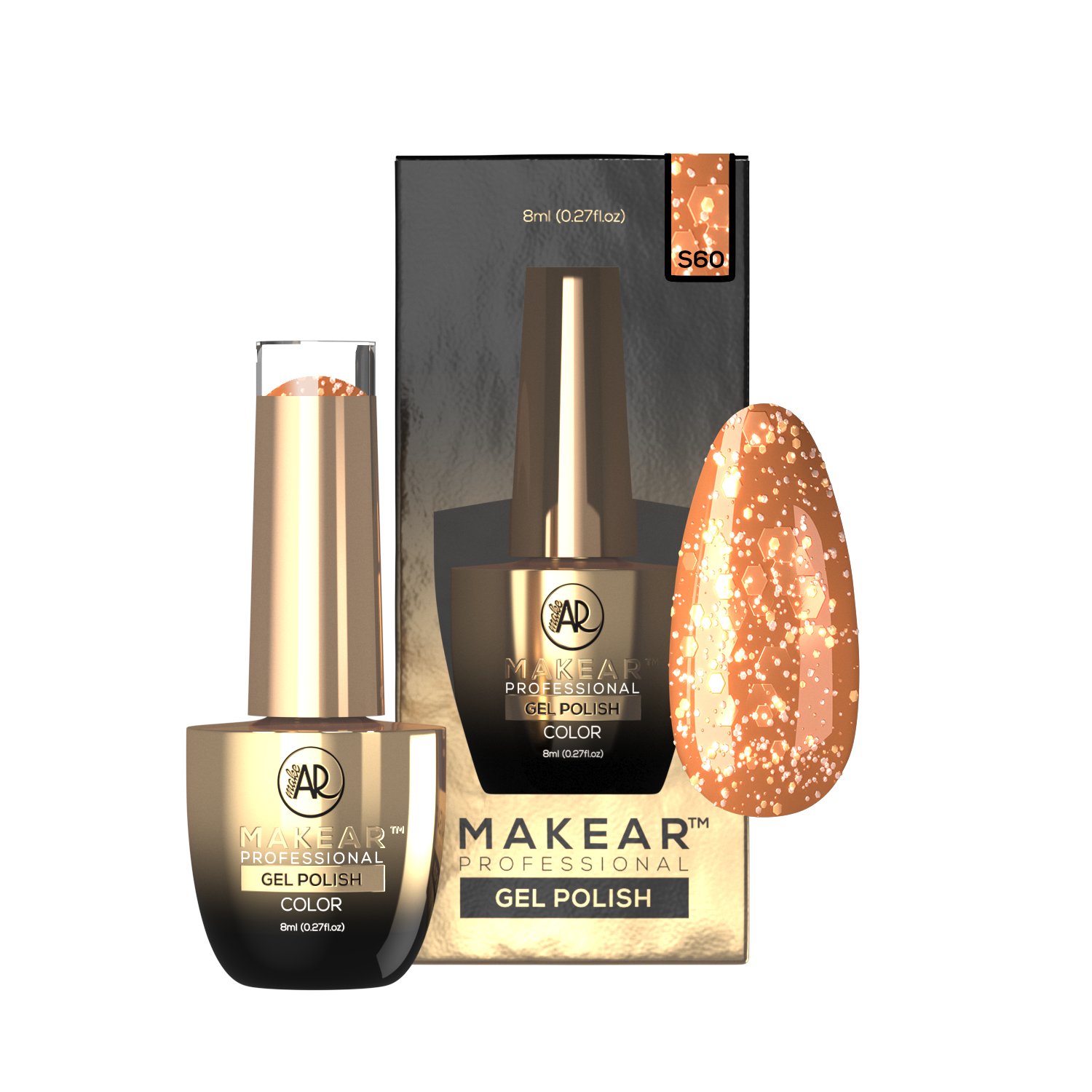 S60 Lakier hybrydowy Makear 8 ml
