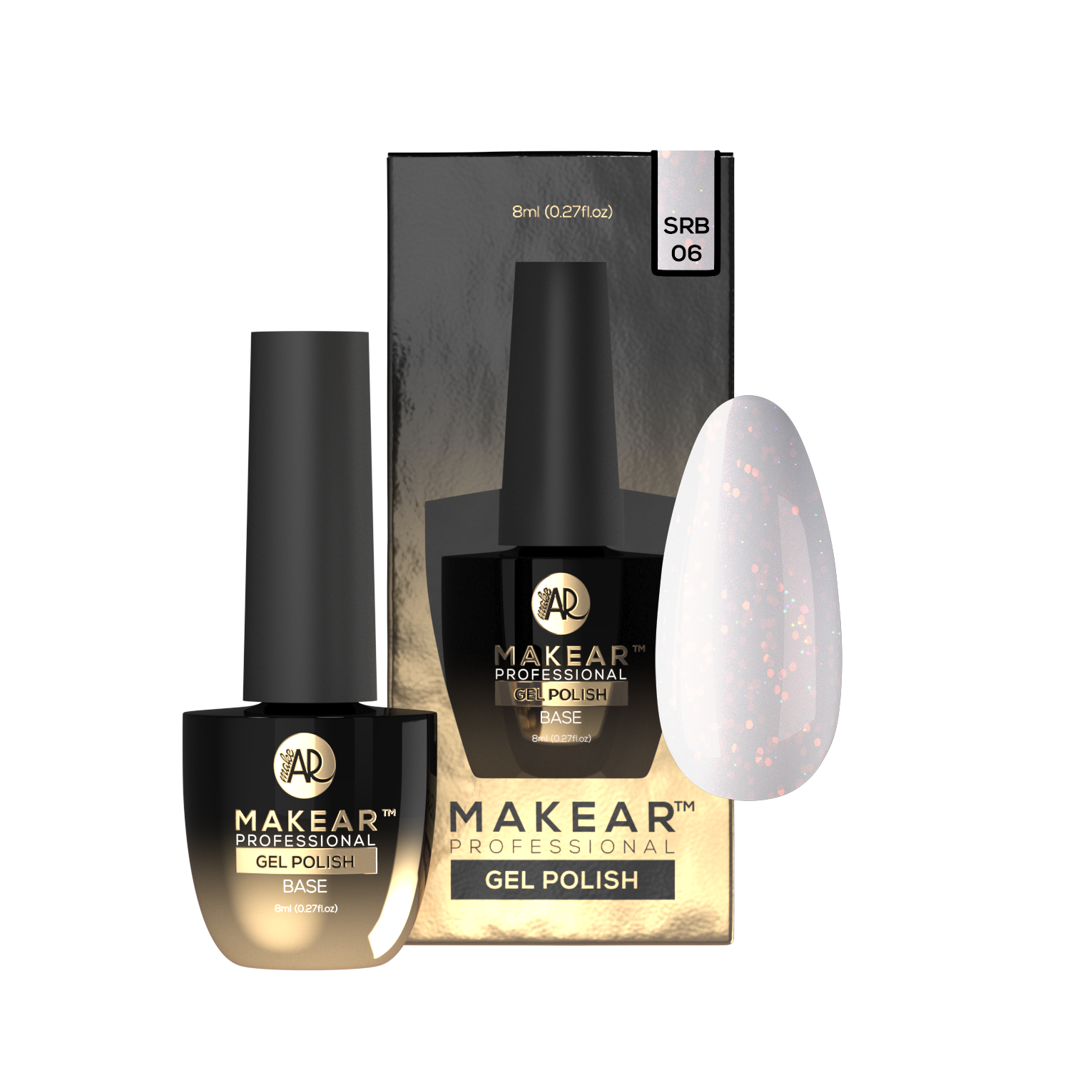SRB06 Sparkling Rubber Base Makear 8 ml