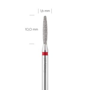 Frez do skórek Płomyk zaokrąglony 1.6 mm czerwony