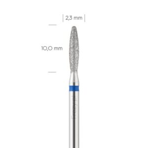 Frez do skórek Płomyk zaokrąglony 2.3 mm niebieski