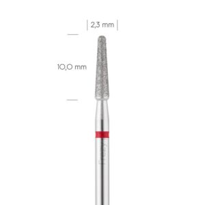 Frez do skórek stożek zaokrąglony 2.3 mm czerwony
