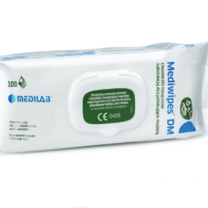 Chusteczki dezynfekujące na bazie alkoholu do powierzchni  MediWipes TUBA