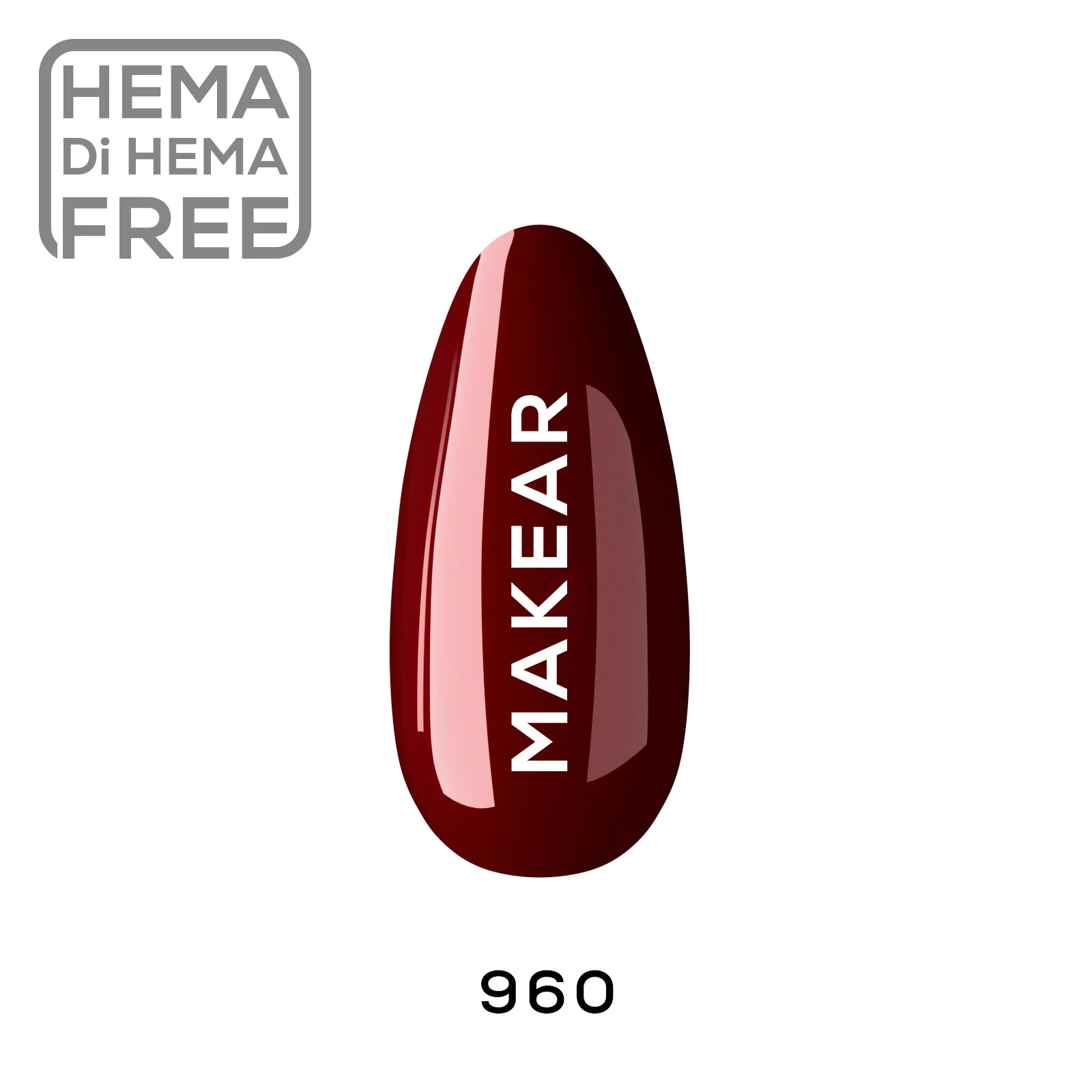 960 Lakier hybrydowy MAKEAR 8 ml - obrazek 3