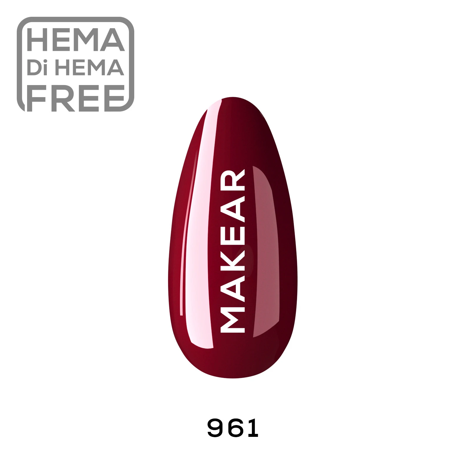 961 Lakier hybrydowy MAKEAR 8 ml - obrazek 3