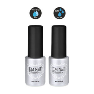 Zestaw Water Drops Dry Top Coat + Base EM Nail
